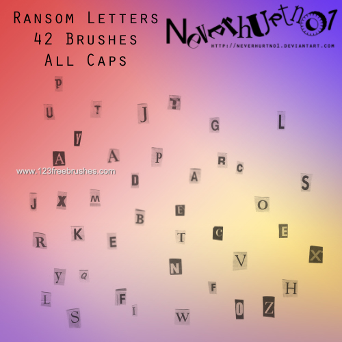 Letters Alphabet Caps