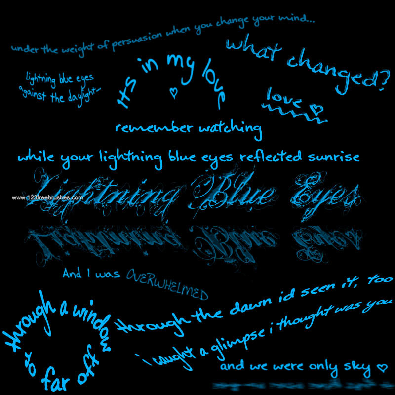 Lightning Blue Eyes Lyrics