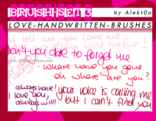 Love Handwritten