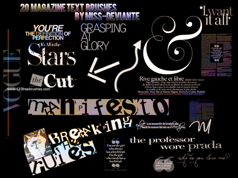 Magazine Text