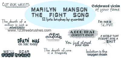 Marilyn Manson – Fight Song