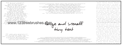 Medium and Large Tiny Text