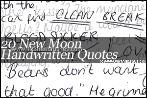 New Moon Handwritten