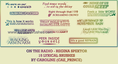 On the Radio – Regina Spektor Lyrics