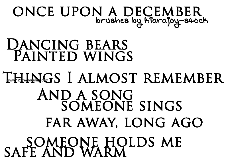 Once Upon A December Lyrics