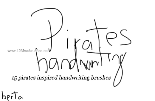 Pirates Handwriting