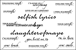 Selfish Lyrics