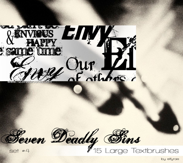 Seven Deadly Sins – Envy Text