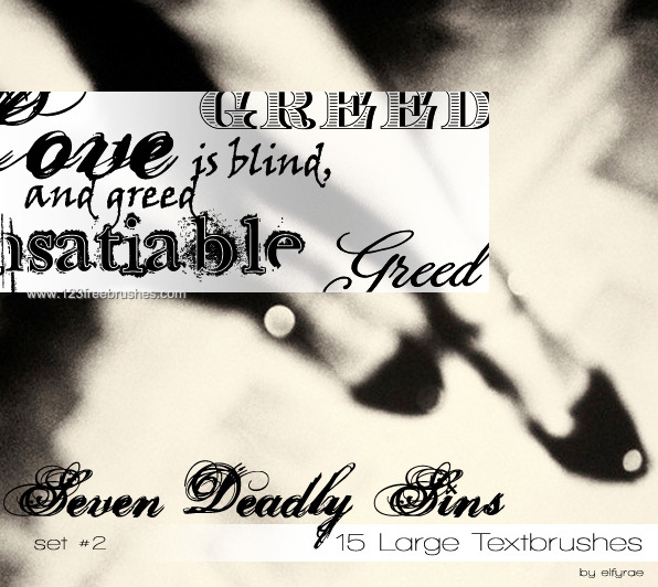 Seven Deadly Sins – Greed Text