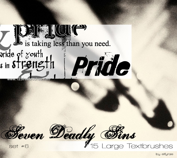 Seven Deadly Sins – Pride Text