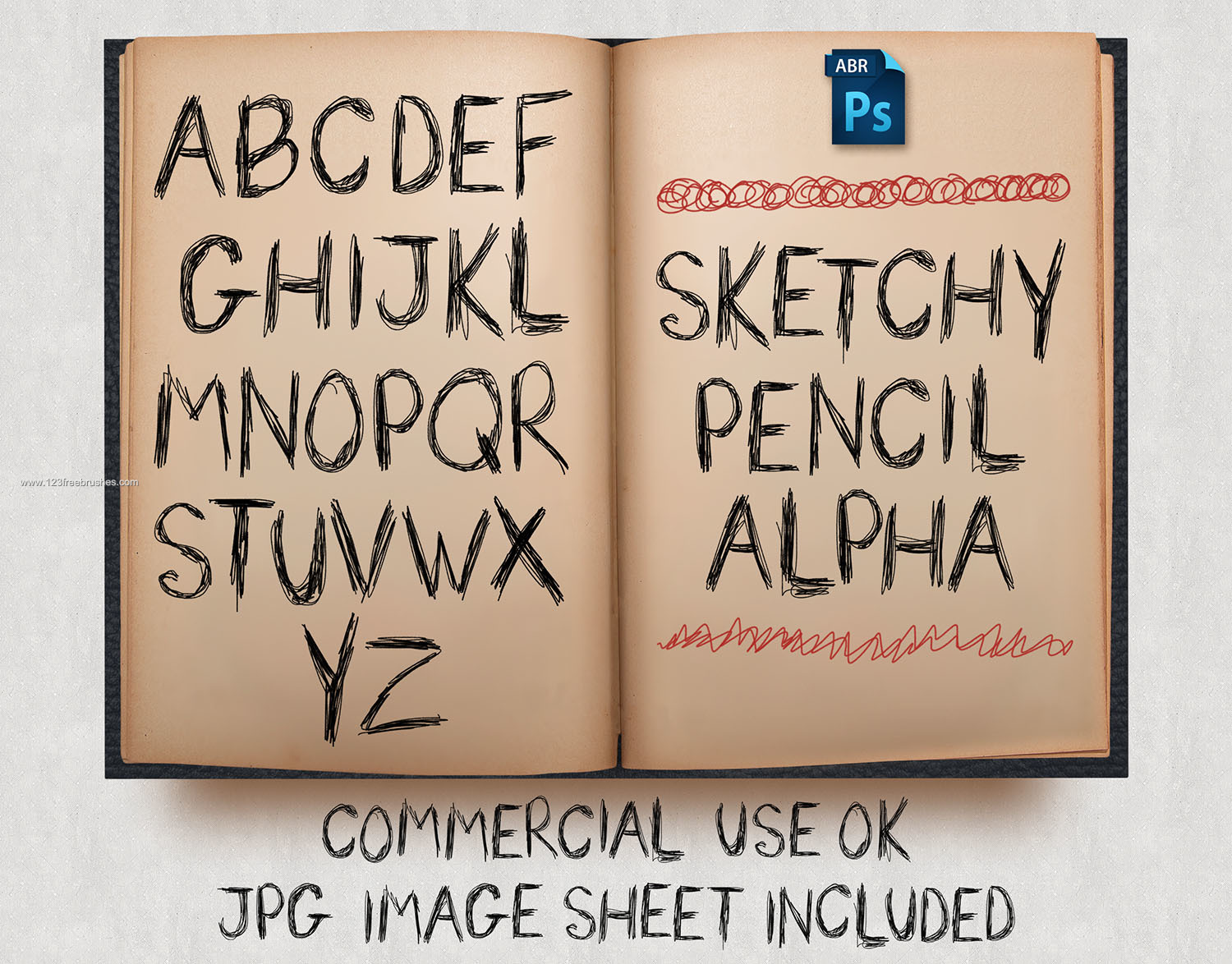 Sketchy Pencil Alphabet