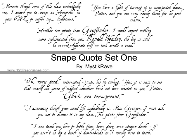 Snape Quote