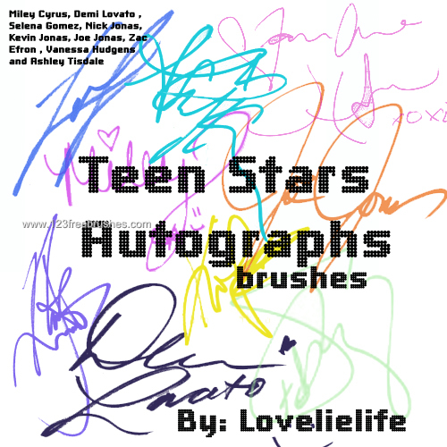 Teen Stars Signatures