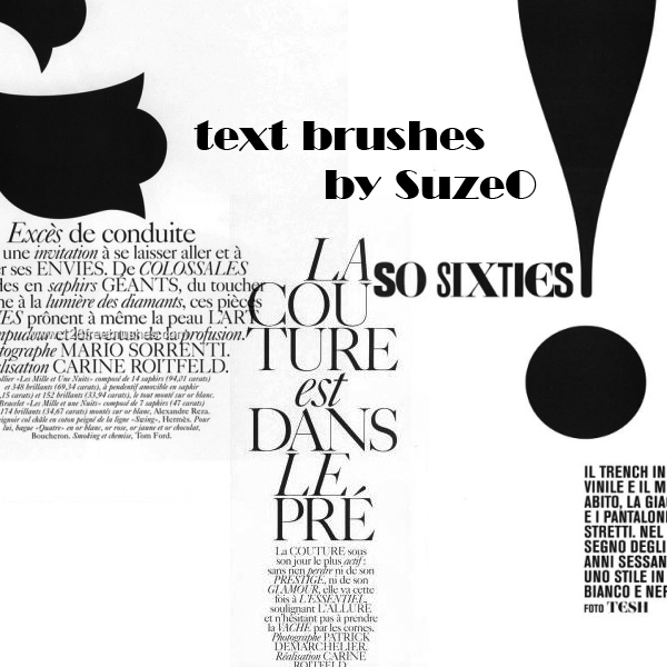 Text | Awesome Text Brushes | 123Freebrushes