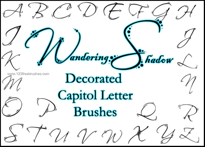 Ws Decorated Letters