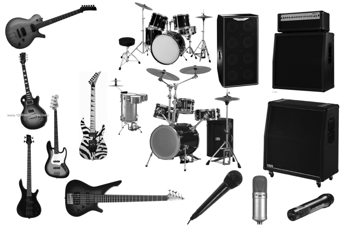 Musical Instruments Guitars – Drums – Microphone