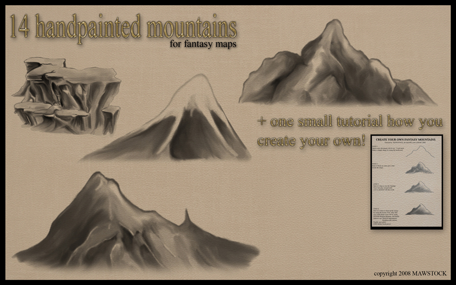 Hand painted Mountains