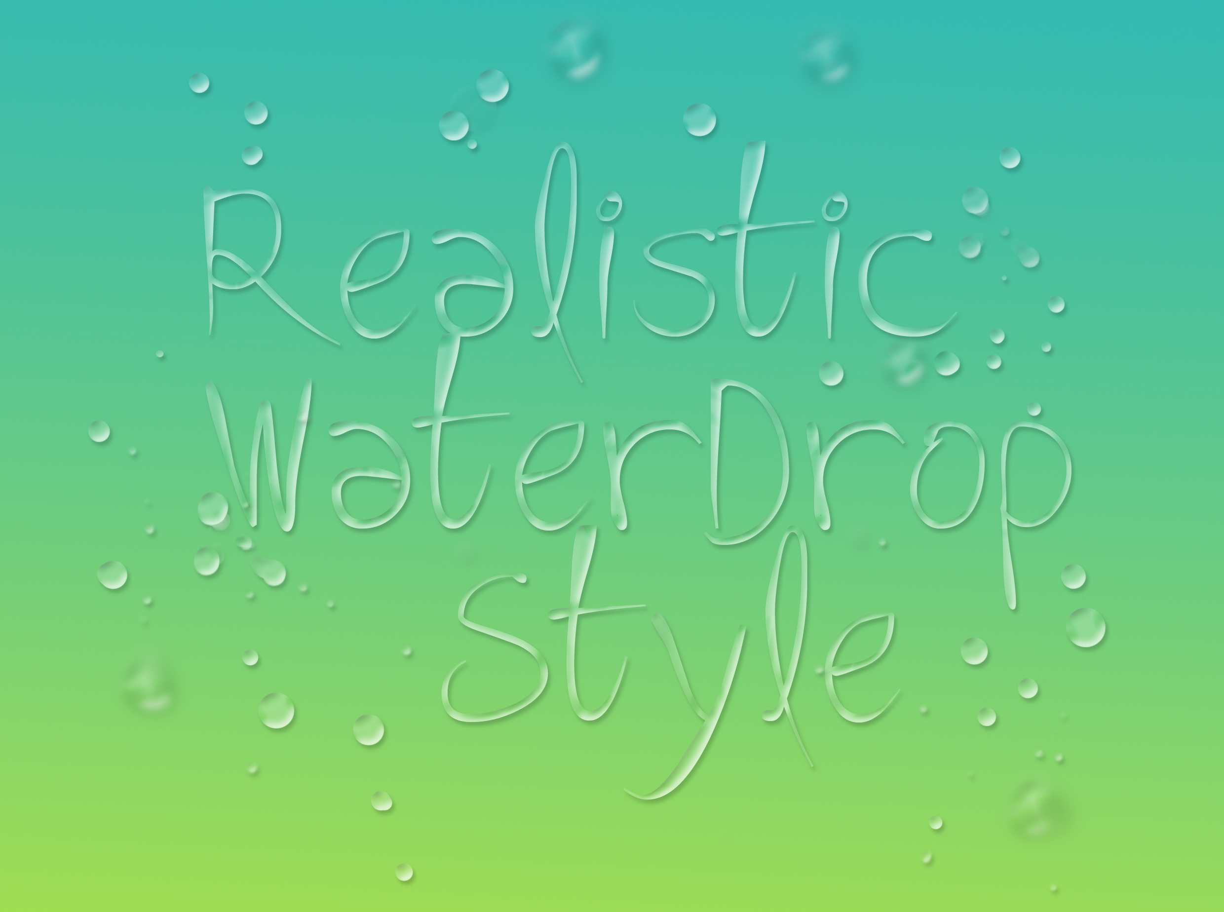 Realistic Water drop