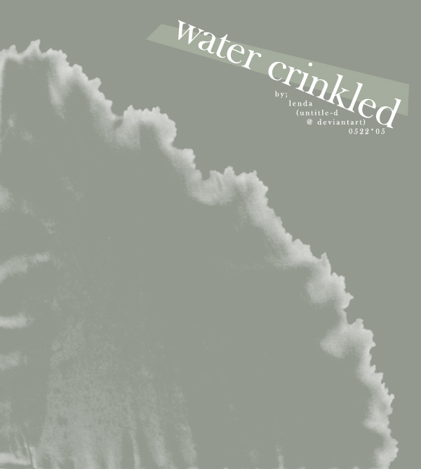 Water Crinkled