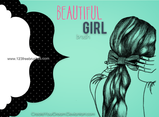 Beautiful Girl Photoshop Brushes Free Downloads 123freebrushes