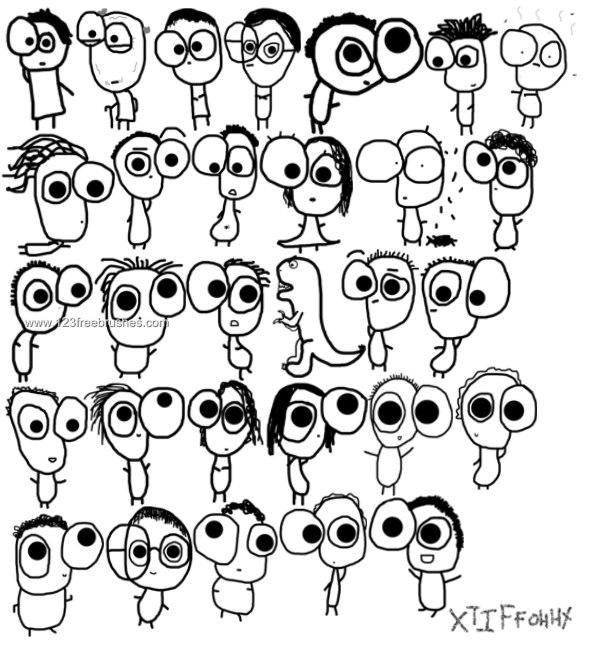 Cartoon Characters Faces