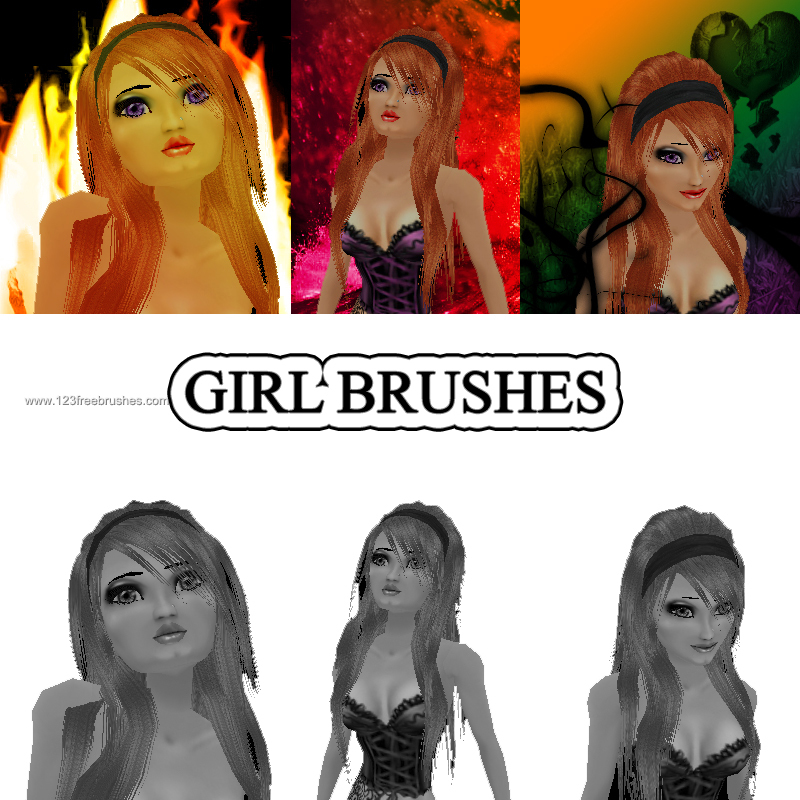 Girls Photoshop Brush 123freebrushes