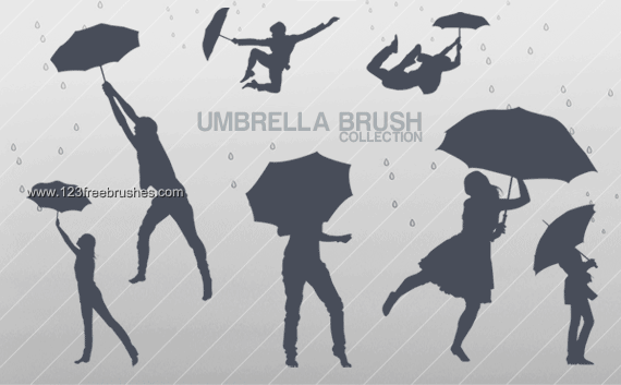 People with Umbrella