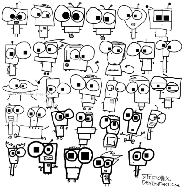 Robot Face People
