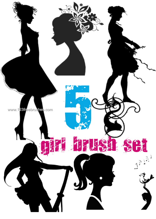Young Girl Silhouettes