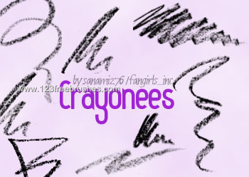 Crayon Doodles | Free Psd Brushes 