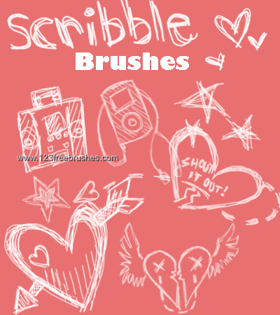 Love Scribble Hearts