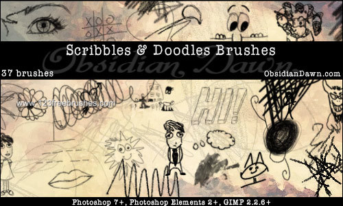 Scribbles and Doodles Set 2