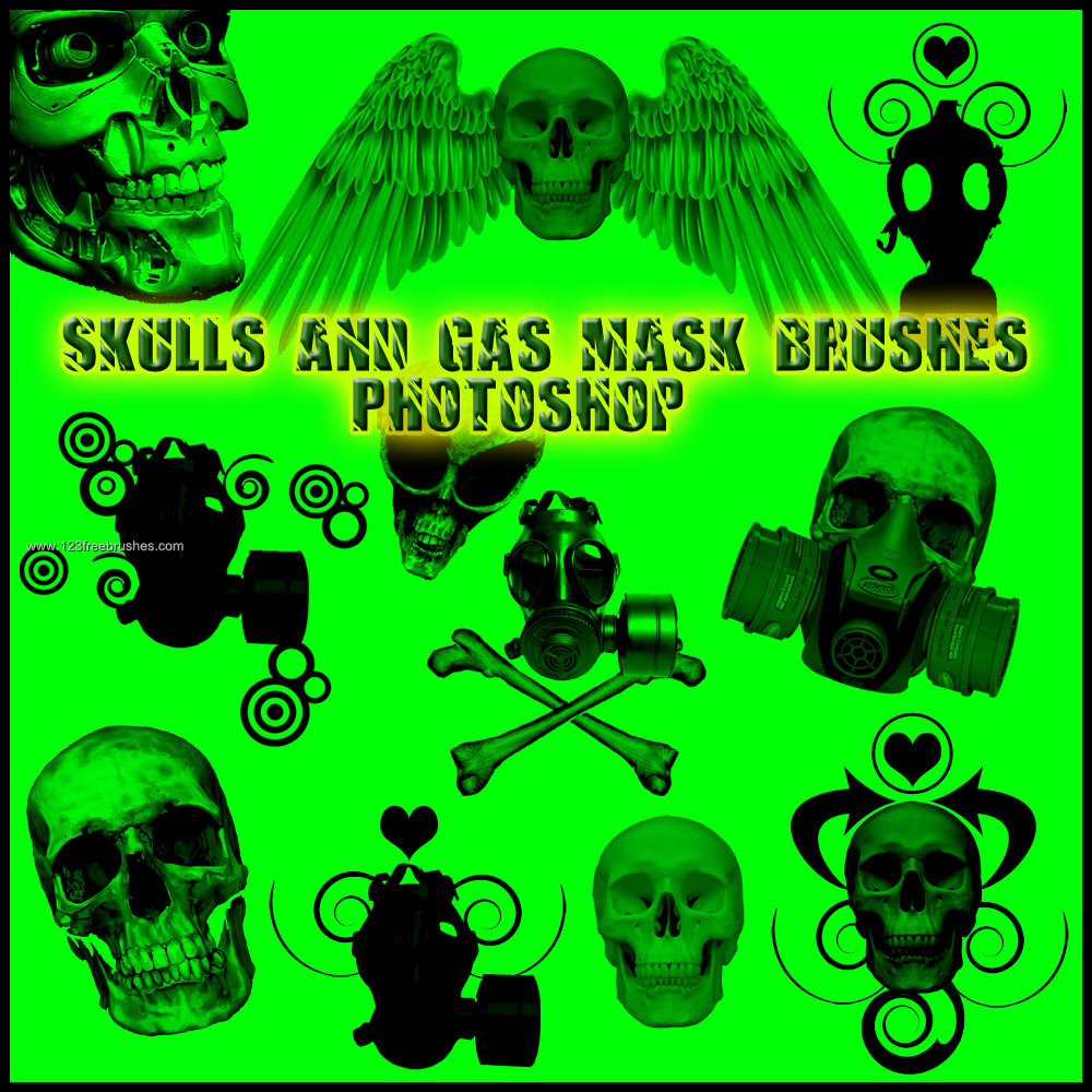 Skull and Gas Mask