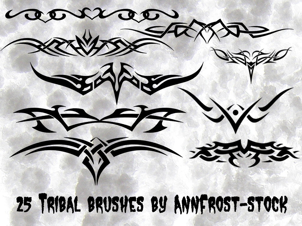 Photoshop Free Tribal Tattoo Set Brushes