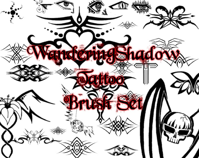 Photoshop Free Tattoo set Brushes