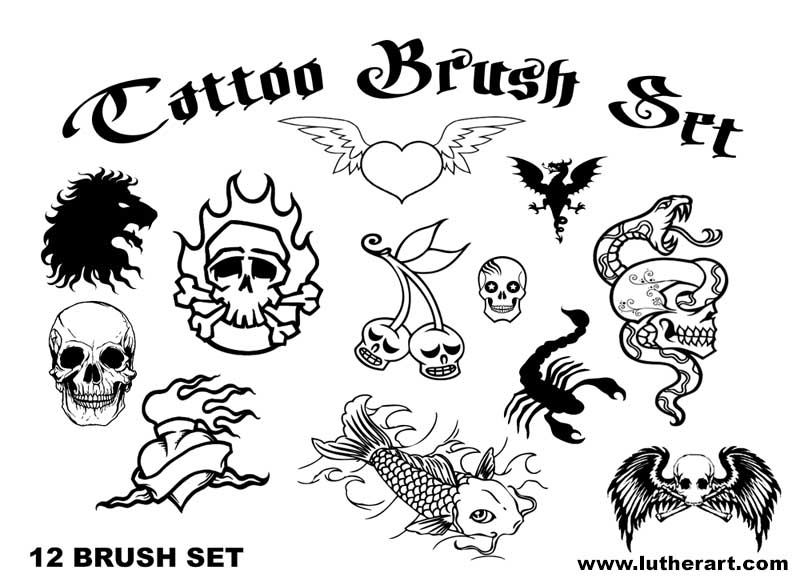 Photoshop Free Dragon Tattoo Designs Brushes