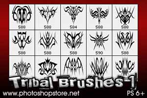 Photoshop Free Tribal Set Brushes