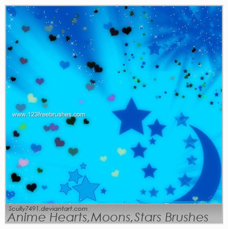 Anime Hearts – Stars – and Moons