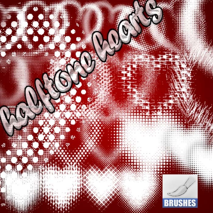 Halftone Dot Hearts