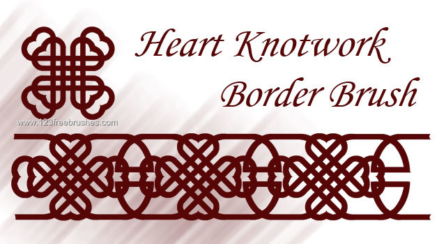 Heart Knotwork Border