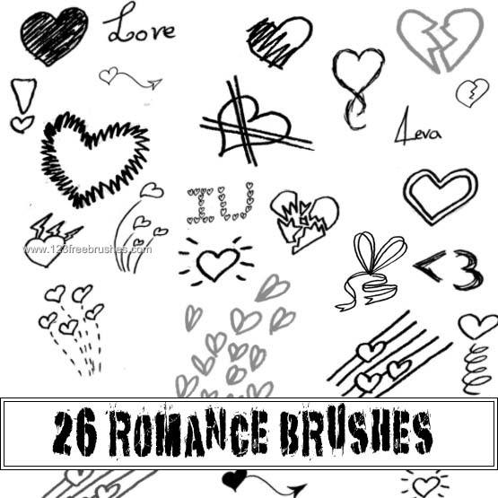 Romance Heart Doodle