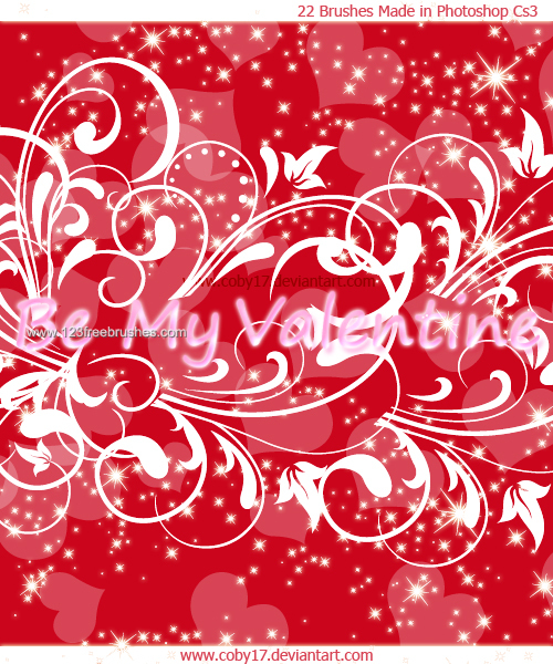 St. Valentine Swirls Glitters