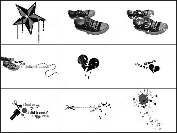 Sneakers Photoshop Brushes