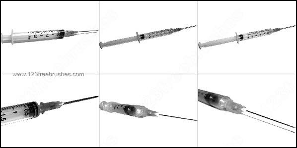 Free Photoshop Brush for Medical – Syringes