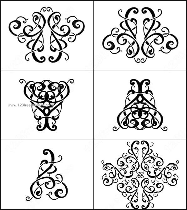 Vintage Ornaments Brushes for Photoshop 7