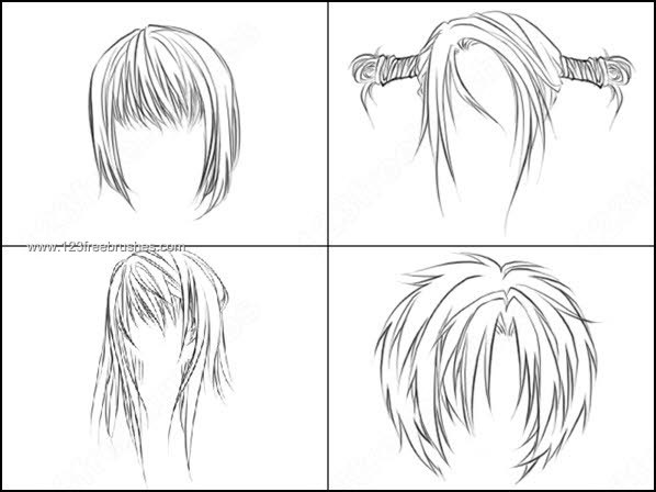 Anime Hair Brushes
