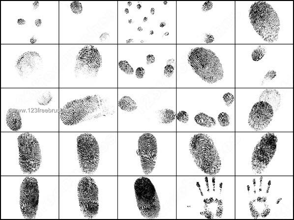 Free Photoshop brushes Fingerprints