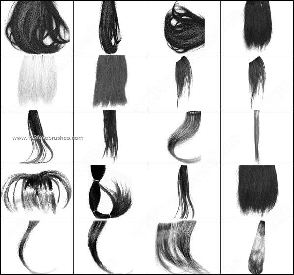photoshop digital painting hair brushes free download