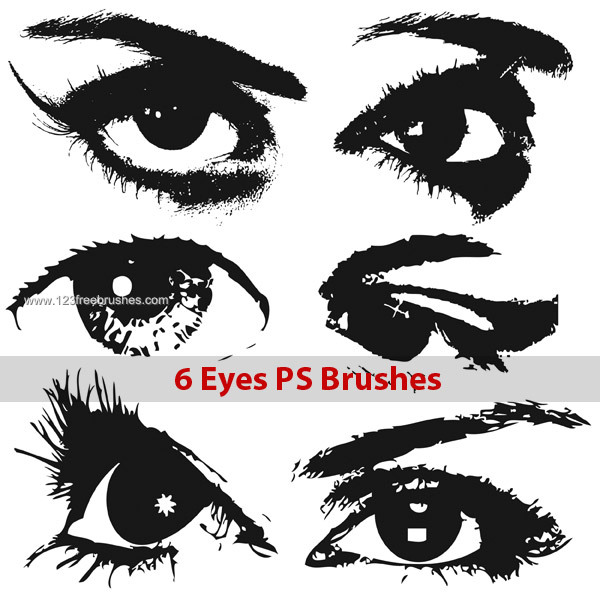 Eyes Photoshop Brush Set