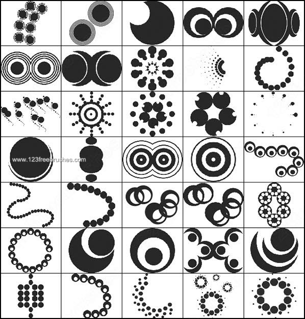 Vector Circle Brushes Free